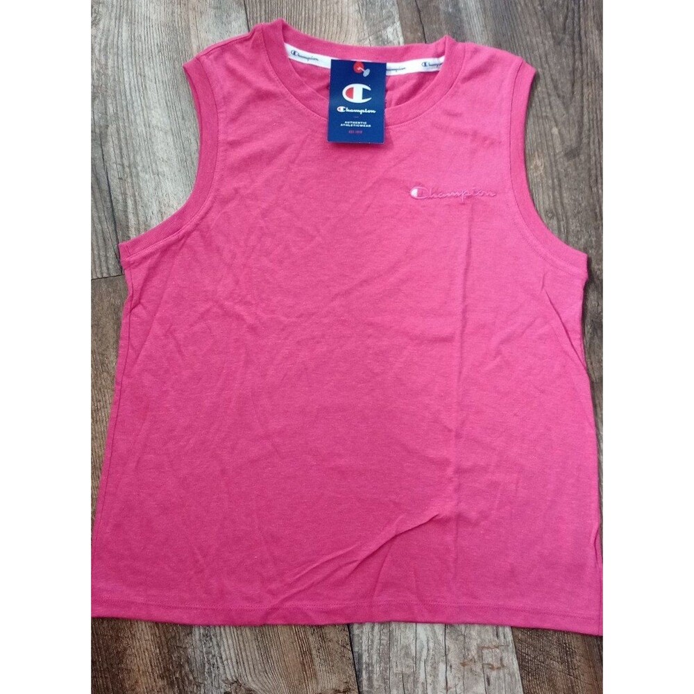 NWT Women's Champion Powerblend Muscle Tee Pink Medium Athlesiure Activewear